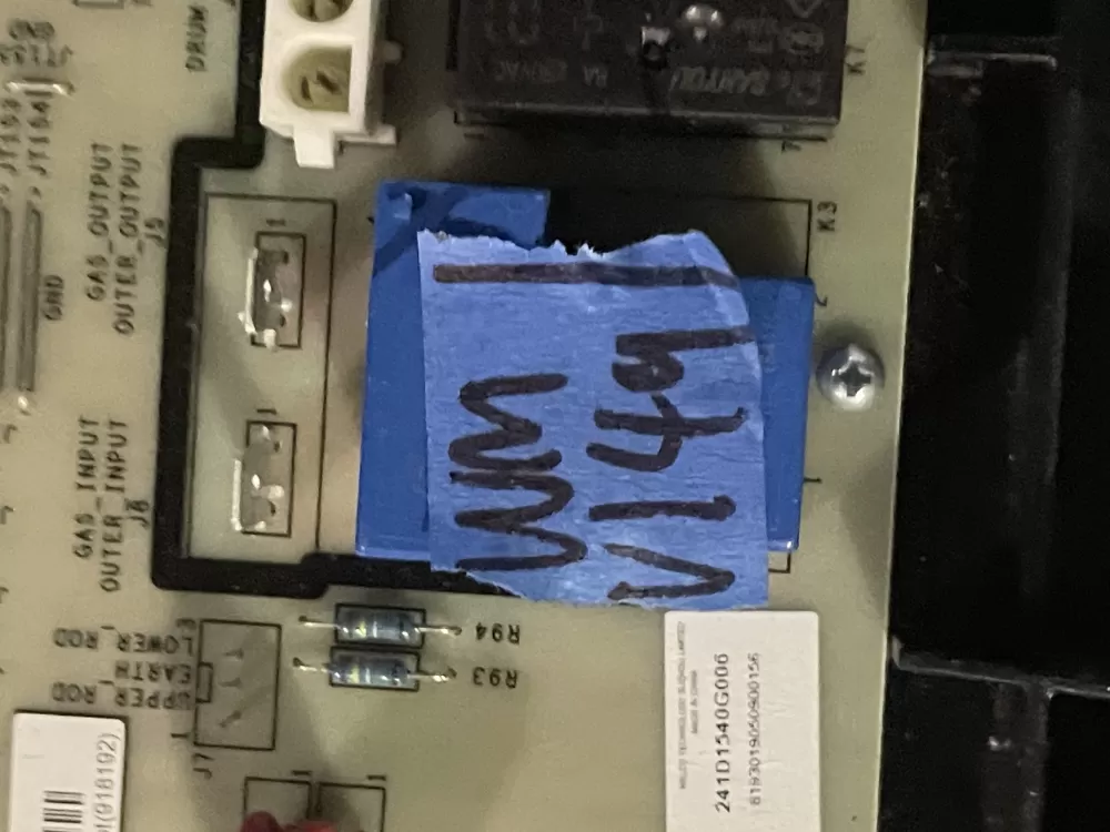 GE 241D1594G011 Washer Control Board AZ31290 | Wmv149