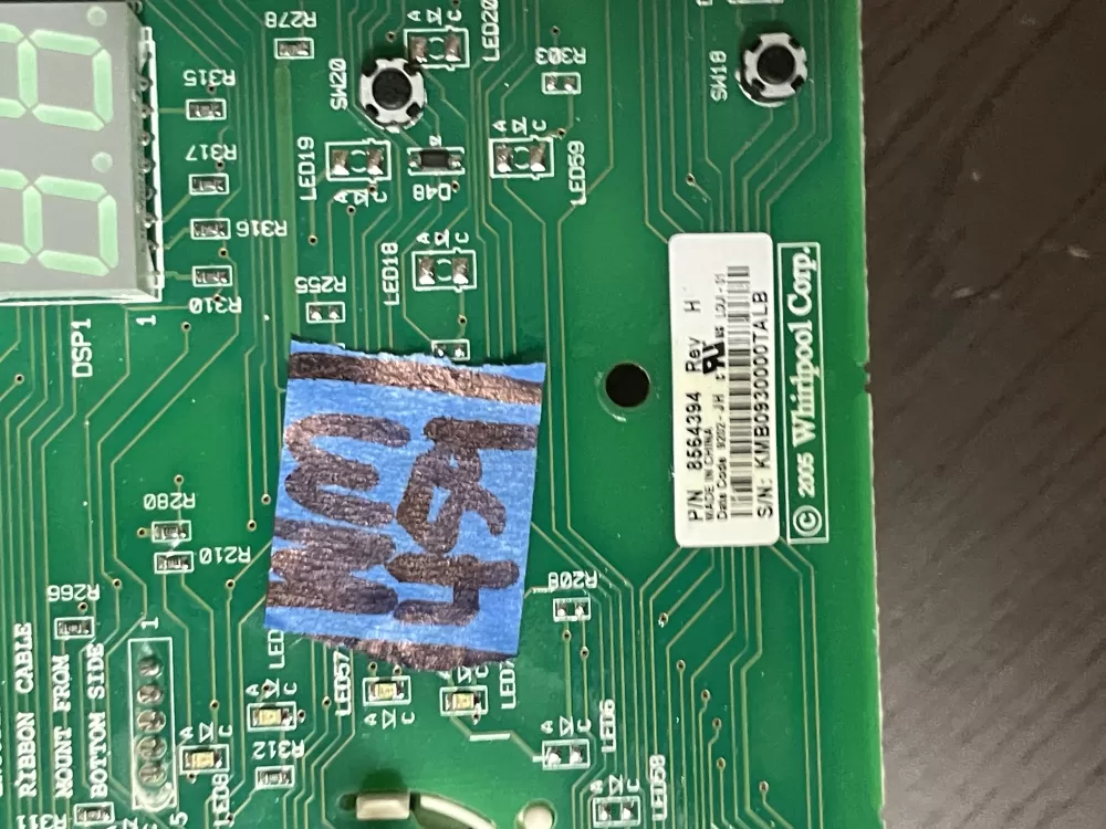 Kenmore Whirlpool Maytag 8564394 Dryer Control Board AZ37245 | Wm459