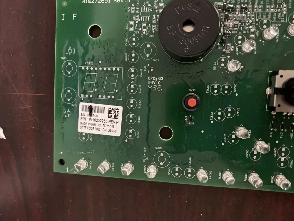Whirlpool W10252255 WPW10269599 PD00070438 W10269599 Washer Control Board