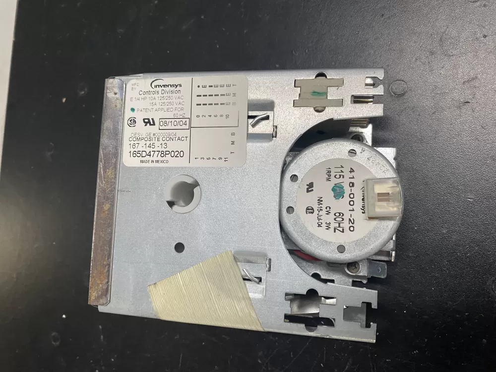 GE General Electric 165D4778P020 Dishwasher Timer AZ20214 | BK964