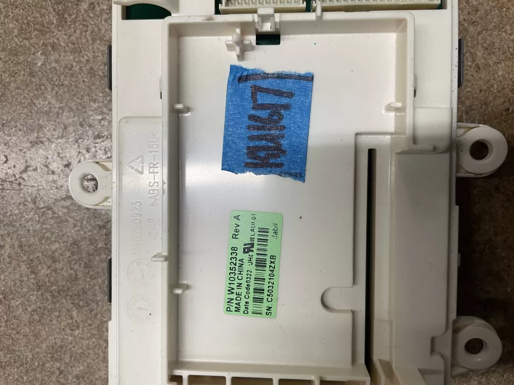 Whirlpool W10352338 Washer Control Board Interface AZ10920 | KM1617