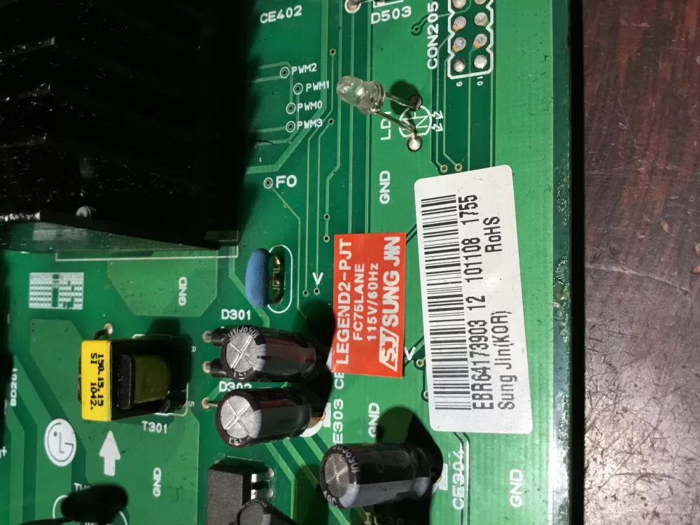 LG Kenmore EBR64173903 Refrigerator Control Board AZ69768 | NR1066
