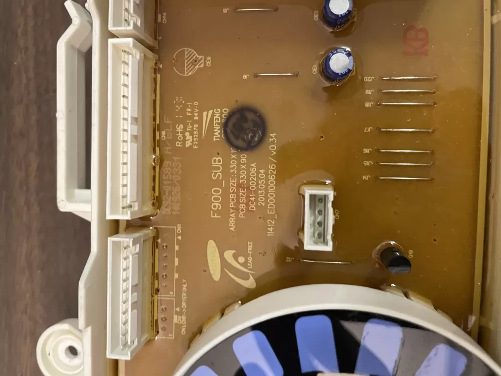 Samsung DC92-01589A Washer PCB User Interface Control Board AZ37597 | KMV97