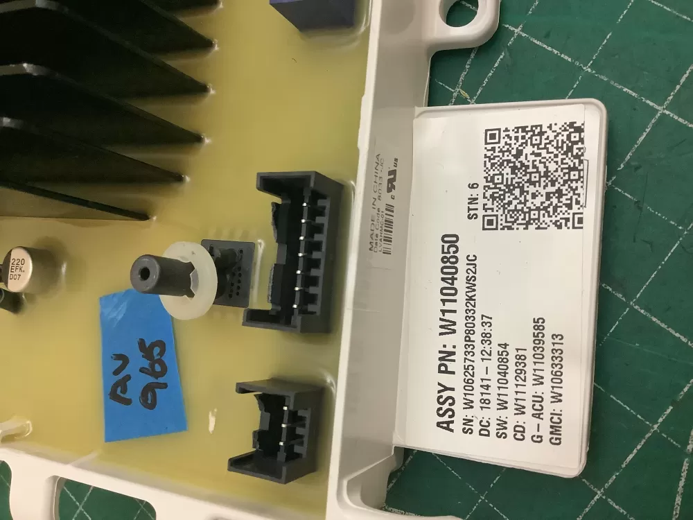 Whirlpool W11130238 W11040850 Washer Control Board AZ218530 | ARV965