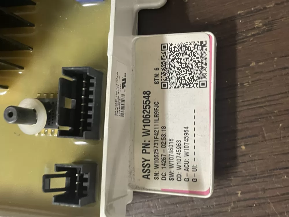 Whirlpool W10625548 W10812418 W11030475 Washer Control Board AZ44986 | Wmv115