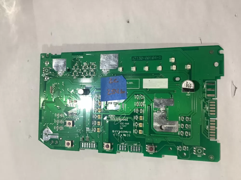 Washer Control Board W10248850 AZ130-00184-1 AZ165227 | ZC2546