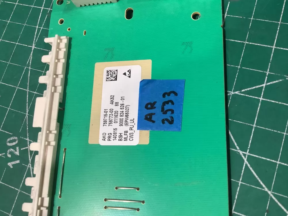 BOSCH 00746870 759715-01 9000824526-01 Washer Control Board AZ191250 | AR2533