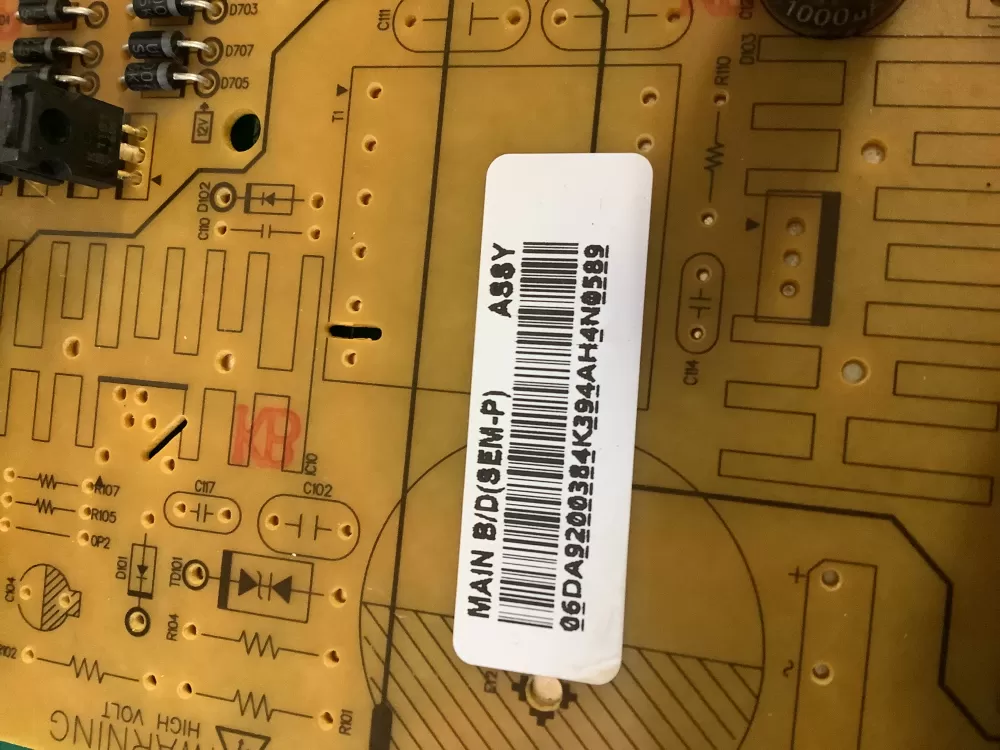 Samsung DA41-00384K Refrigerator Control Board AZ208918 | NR1599