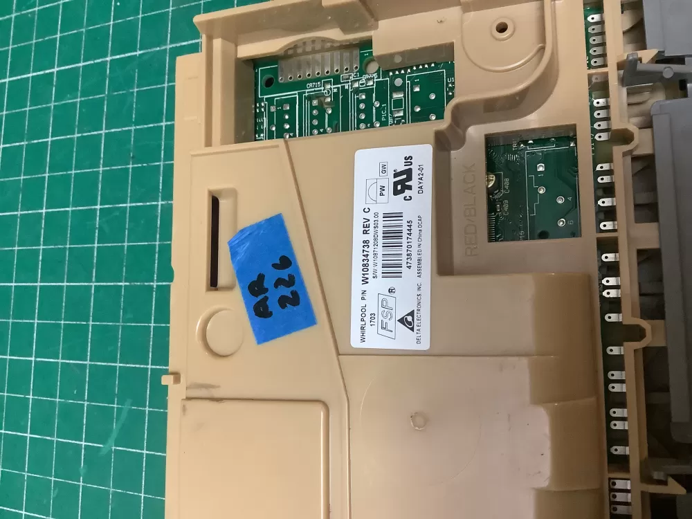 Whirlpool W10834738 W10876147 Dishwasher Control Board AZ223817 | AR226