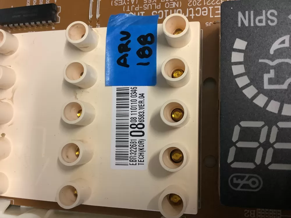 LG EBR32268108 Washer Control Board AZ206885 | ARV188