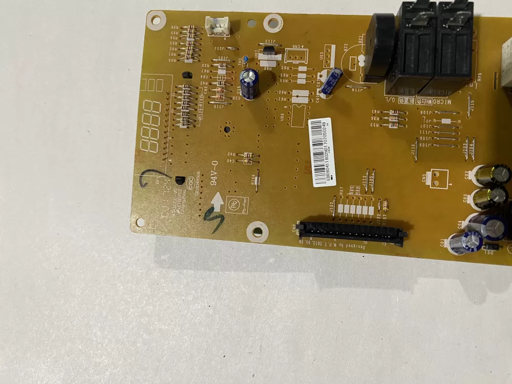 LG GE EBR80411802 Microwave Control Board AZ135636 | BK2340