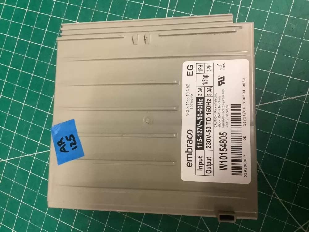 Whirlpool W10154805 Refrigerator Inverter Control Board AZ197807 | AR125
