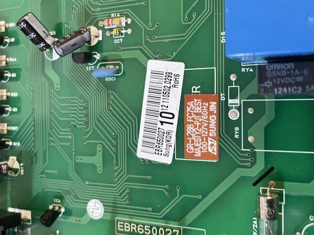 LG Kenmore AP5331999 EBR65002710 Refrigerator Control Board AZ200928 | Wm2448