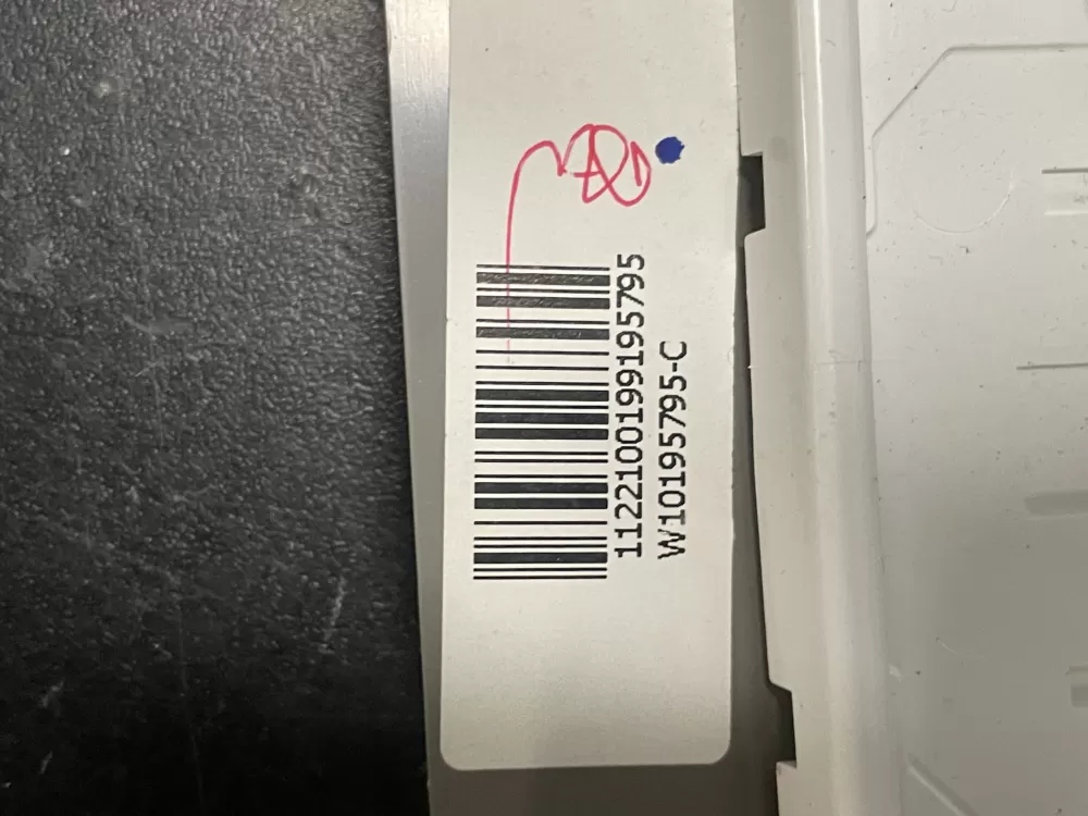 KitchenAid W10195795 W10481117 Dishwasher Control Panel AZ22847 | WMV351