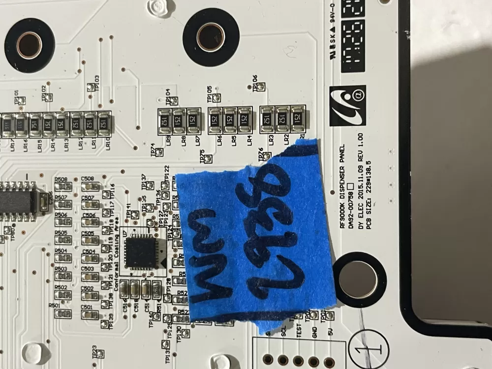 Samsung DA92-00758B Refrigerator Dispenser Display Module AZ201741 | Wm2738