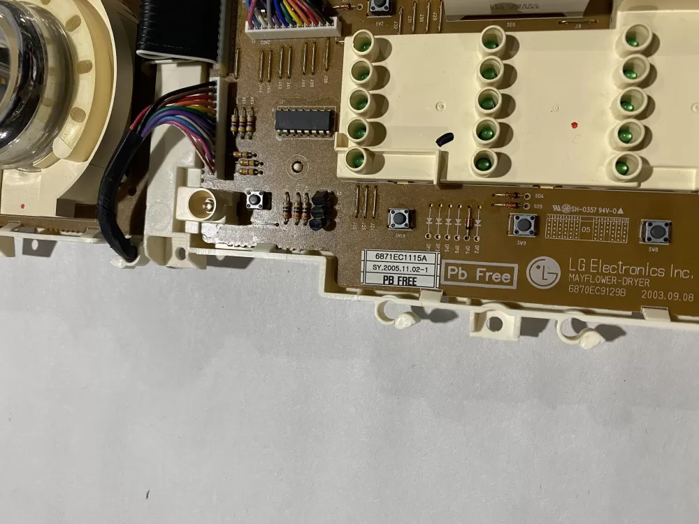 LG 6870EC9129B 6871EC1115A Dryer Control Board AZ183957 | BKV860