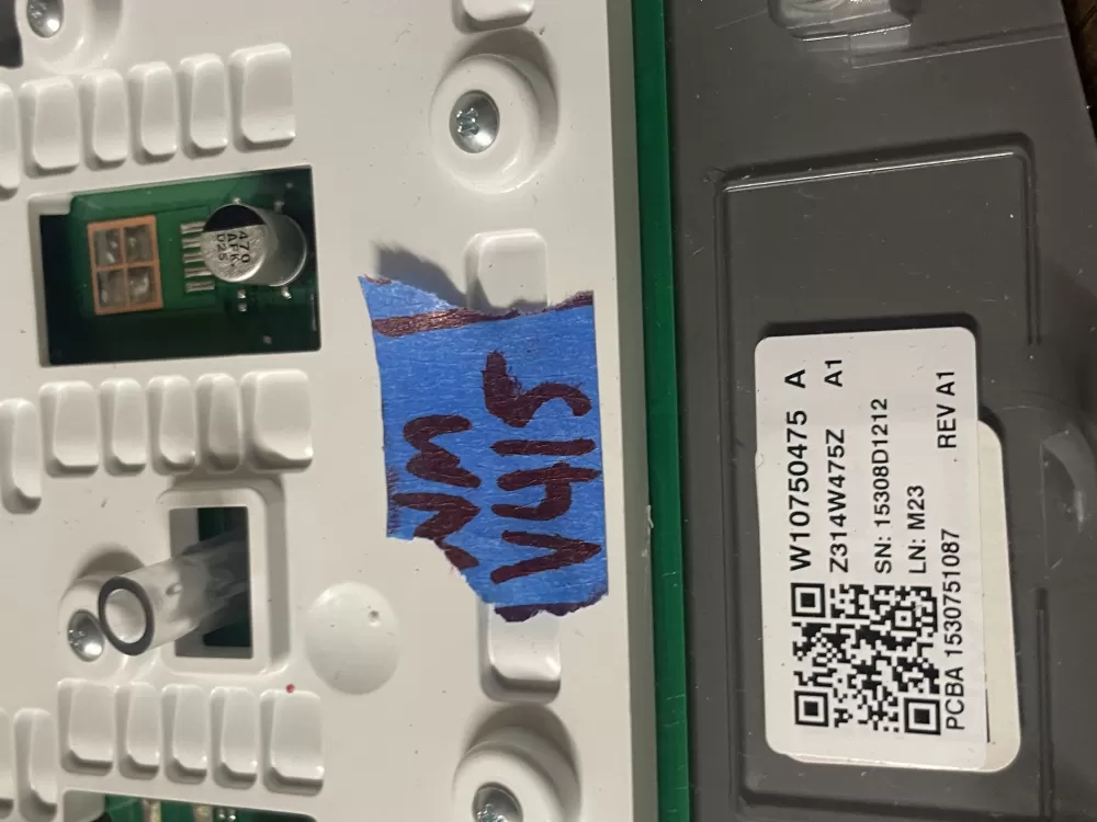 Whirlpool AP6024018 W10433082 W10750475 Washer Control Panel AZ41934 | Wmv415