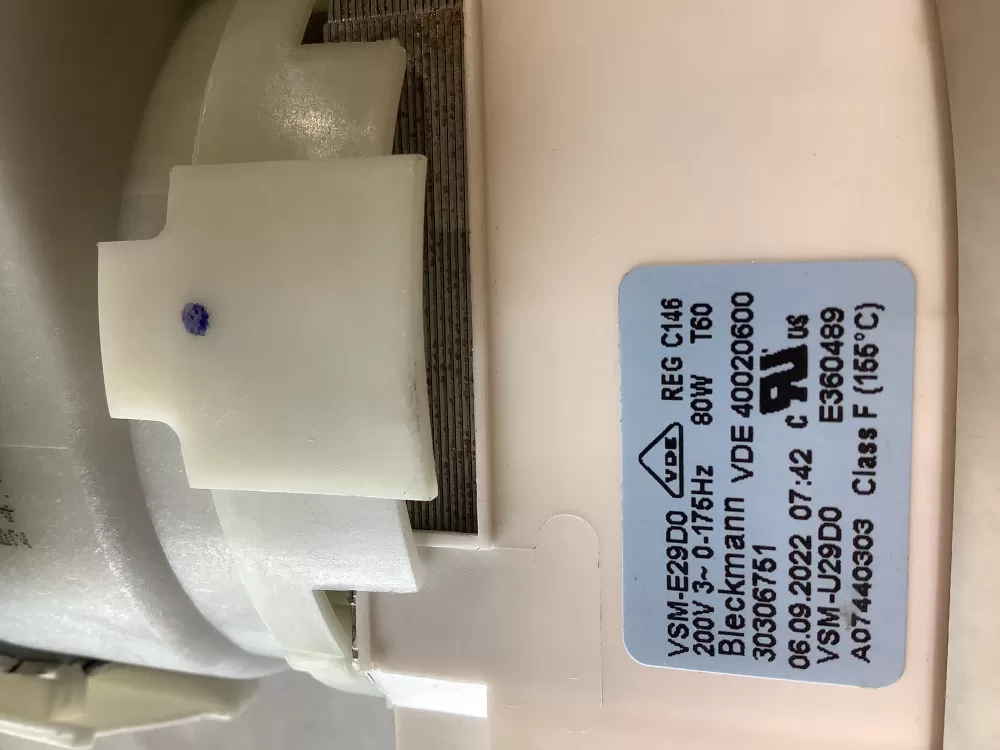 GE E360489  17307183 Dishwasher Wash Pump