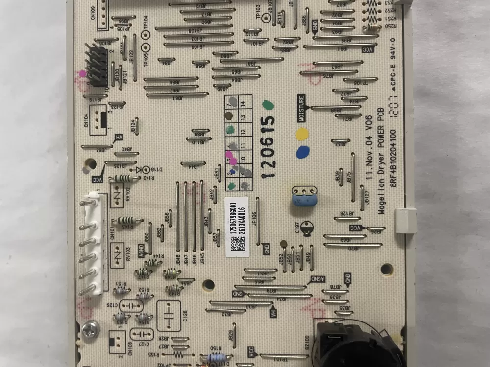 GE 175D6798G001 WE04M10011 Dryer Control Board AZ115697 | KMV390