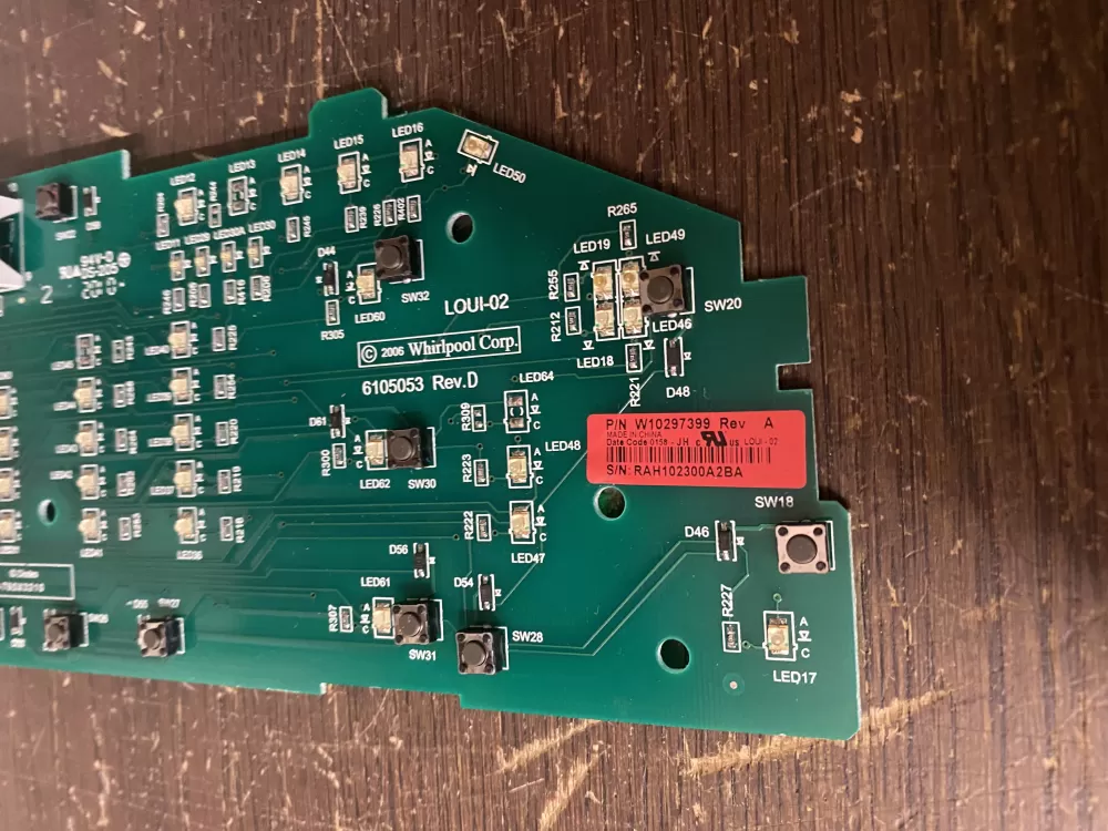 Whirlpool W10297399 W10211353 Washer Control Board AZ52730 | BK1865