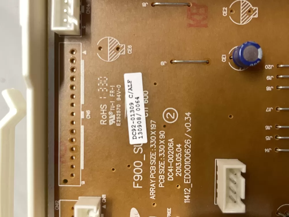 Samsung DC92 01309C DC9201309C Dryer Control Board AZ216895 | Wmv959