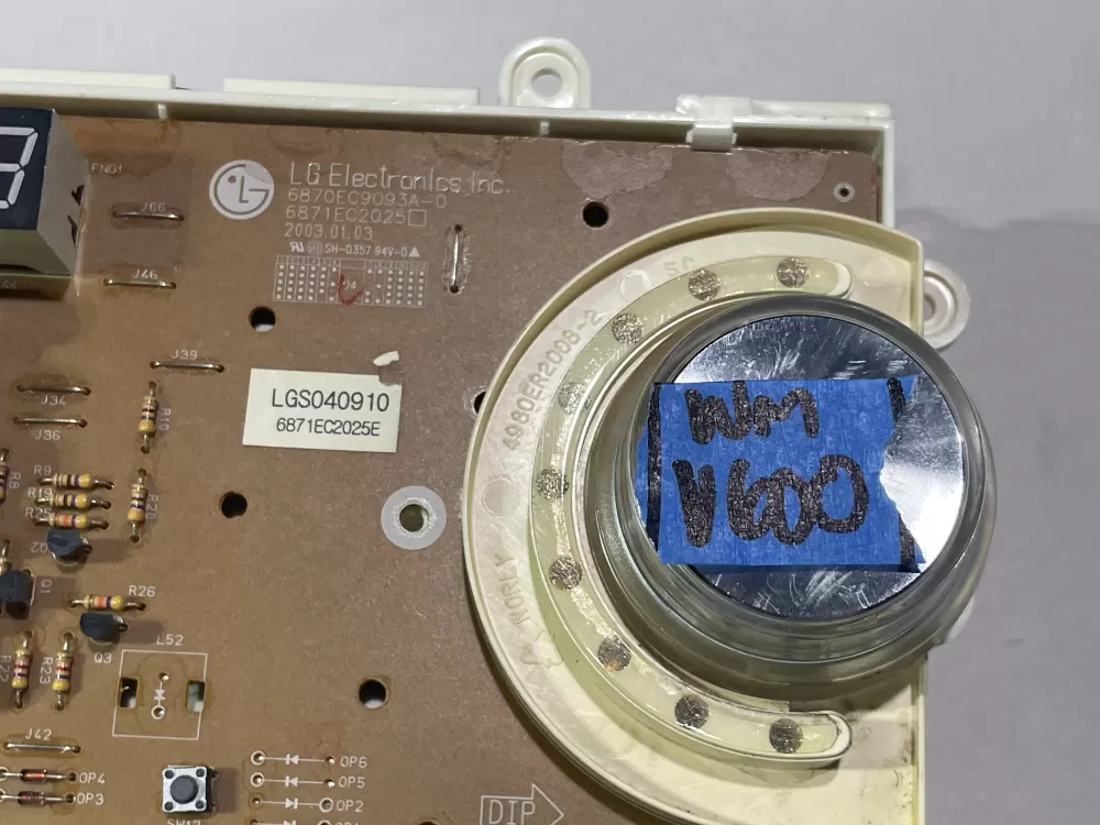 LG 6871EC2025E Washer Control Board AZ145562 | Wmv600
