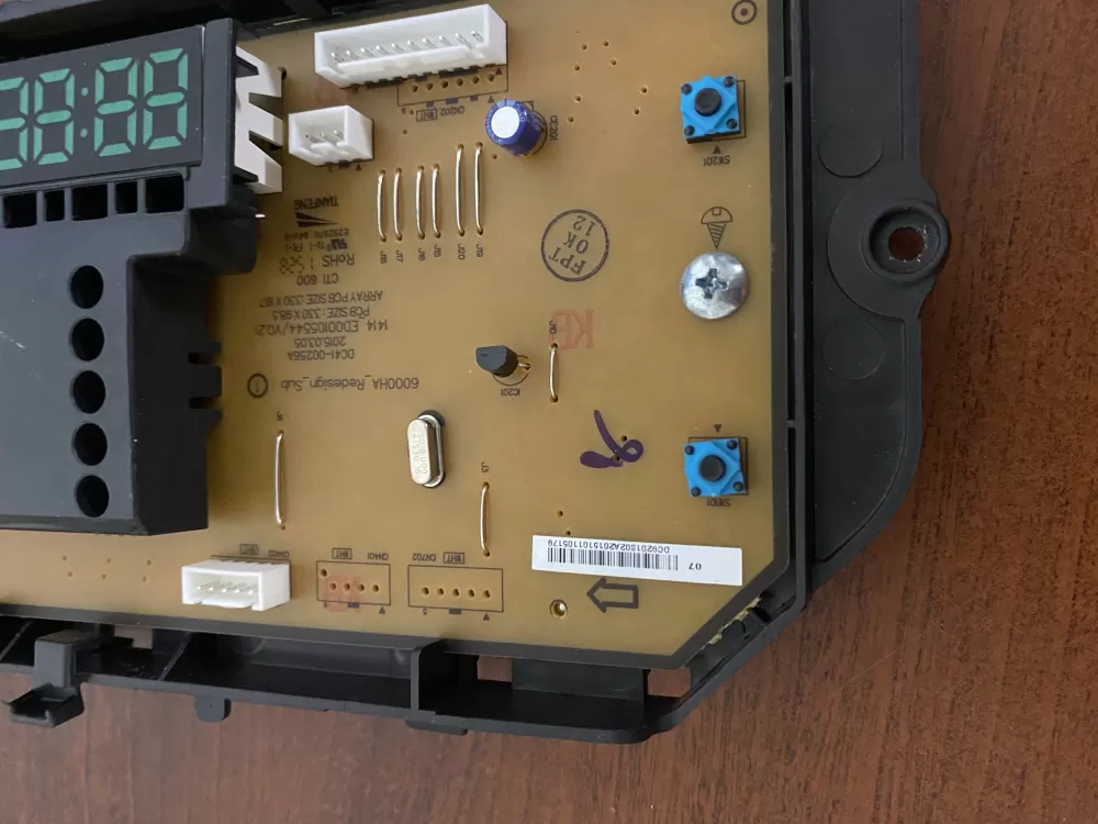 Samsung DC92 01802A Washer Control Board AZ27559 | BK245