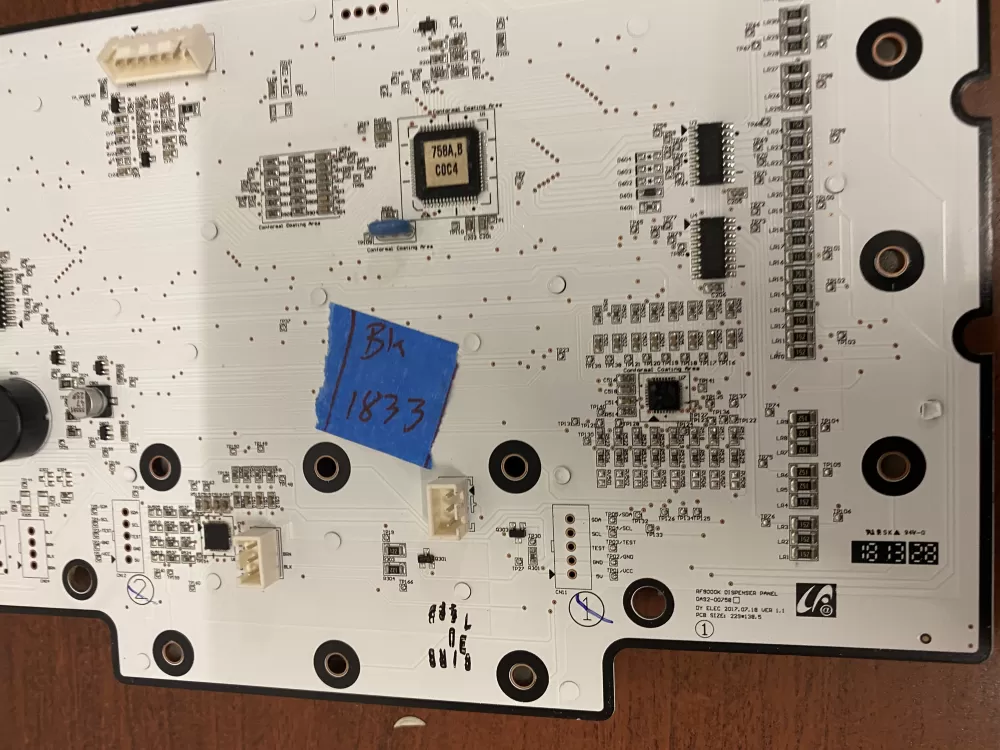 Samsung DA92-00758B Refrigerator Dispenser Display Module AZ51030 | BK1833