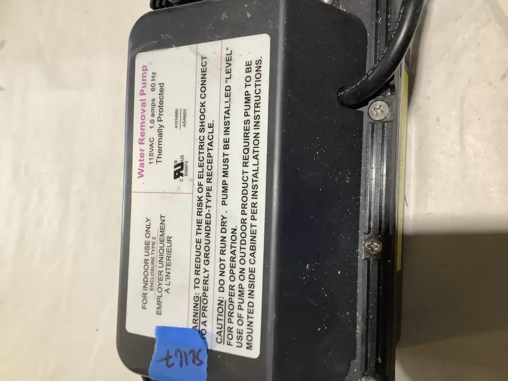 Marvel 42248890 Ice Maker Drain Pump AZ111342 | Sl107