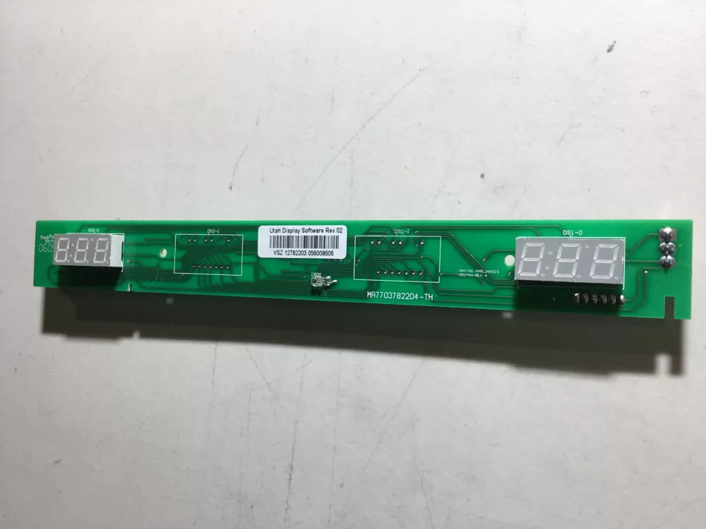 Maytag  KitchenAid  Jenn-Air  Admiral  Dacor  Kenmore WPW10207861  AP6017093  W10207861  12782203  12782203SP  12782205  12782205SP  1468995  67005397  67005400  8208269  PS11750388  MA7703782204-TH Refrigerator Control Board Temperature Display