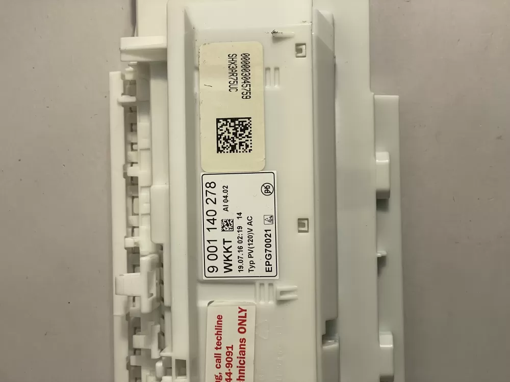 Bosch 9000968127 Dishwasher Control Board Epg70021 Wm1629 AZ180711 | KM687