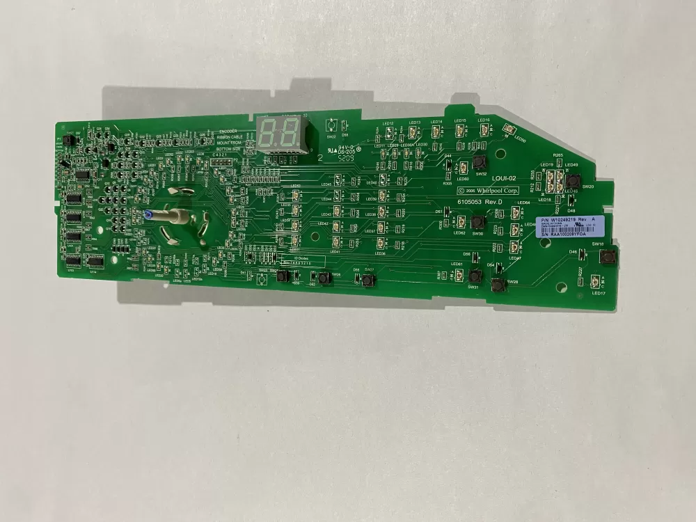 Whirlpool W10249219 W10249220 Washer Control Board