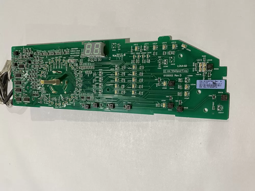 Whirlpool W10297392 WPW10298625 PD00032762 W10298625 4444413 AP6019049 PS11752353 EAP11752353 Dryer Control Board