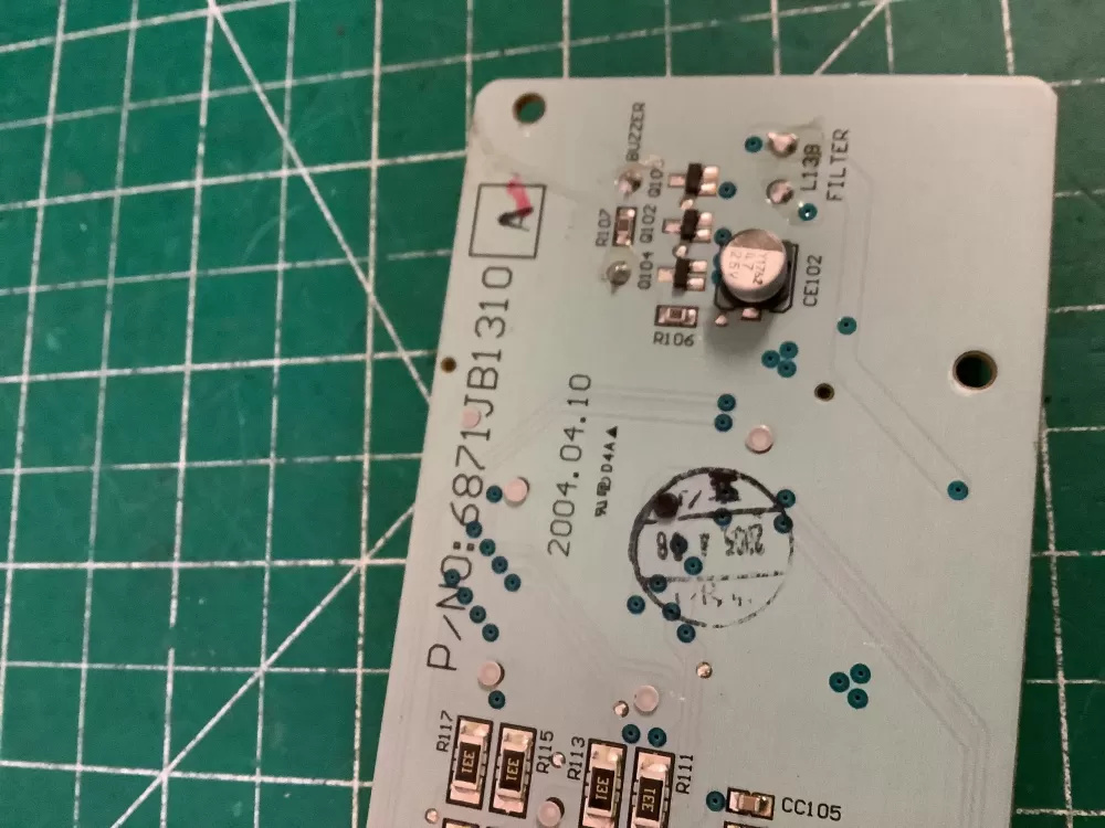 LG 6871JB1310A Refrigerator Dispenser Display Control Board AZ187504 | NR2749