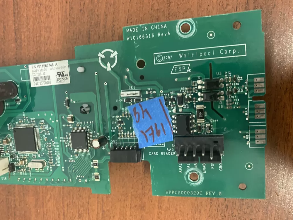 Maytag W11323695 Washer Control Board UI Display AZ44517 | BK1761