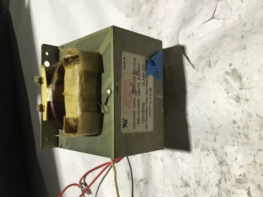Panasonic  Haier  Kenmore E306927   E306921  MD-101ABR-1 Microwave Transformer