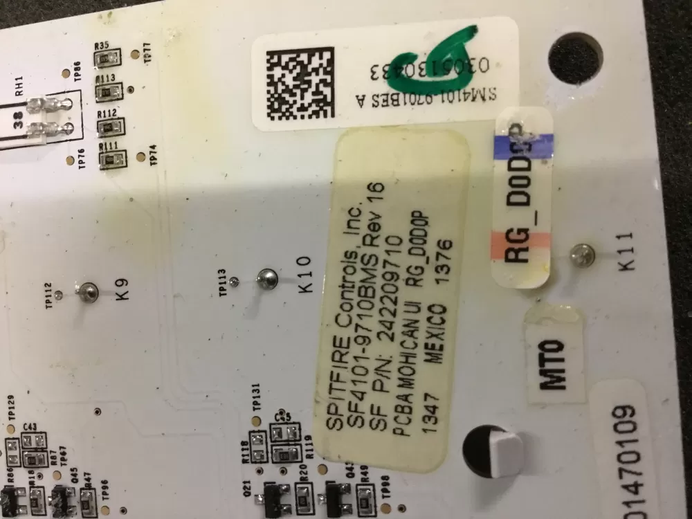 Frigidaire Refrigerator Dispenser Control Board P# B14 AZ81471 | NR953