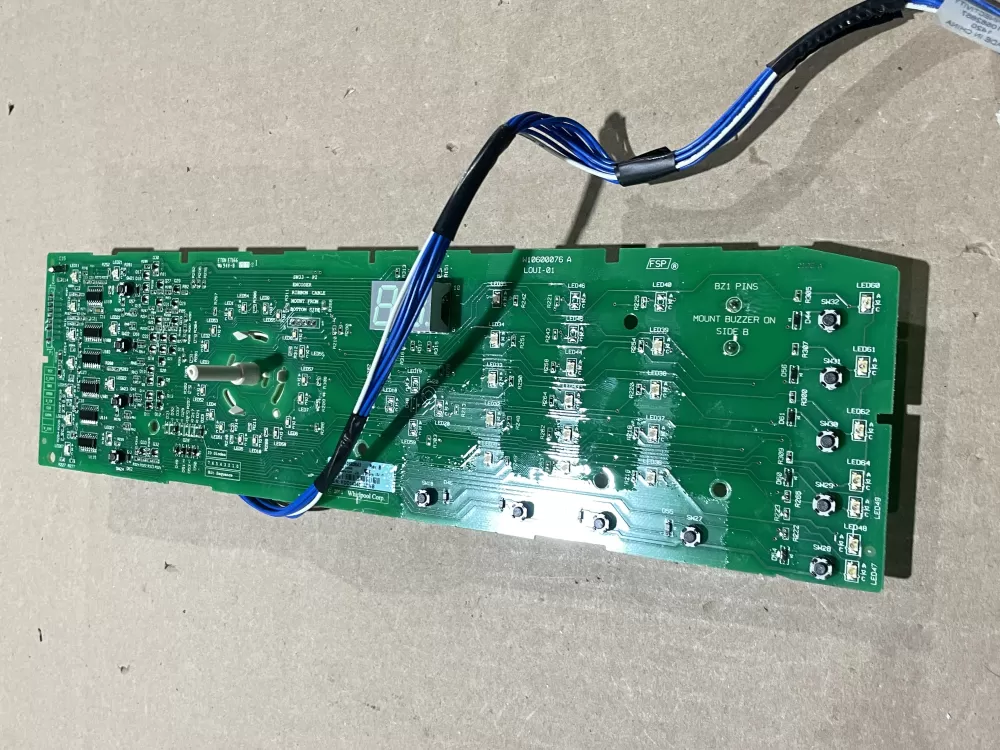 Whirlpool  Kenmore W10583043 WPW10578751 AP6023176  W10578751 PS11756517 Washer Control Board Interface