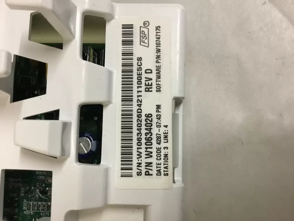 Whirlpool AP5951723 W10634026 PS10056798 Washer Control Board AZ100288 | BG1964