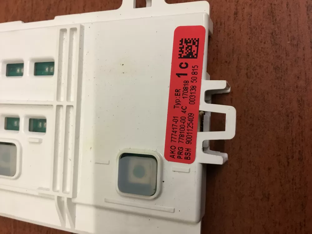 Bosch 777417 01 9001125409 Dishwasher Control Board 90125409 AZ34394 | NR1704