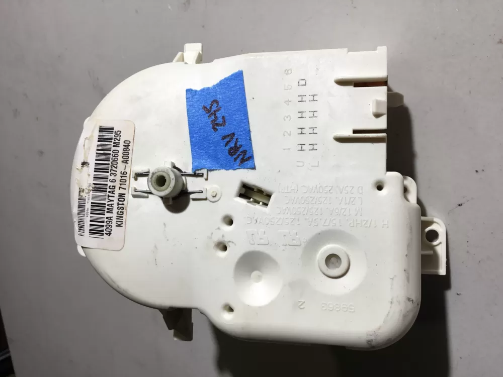 Maytag 6 3720660 Dryer Timer 6 3720660 AZ36383 | NRV245