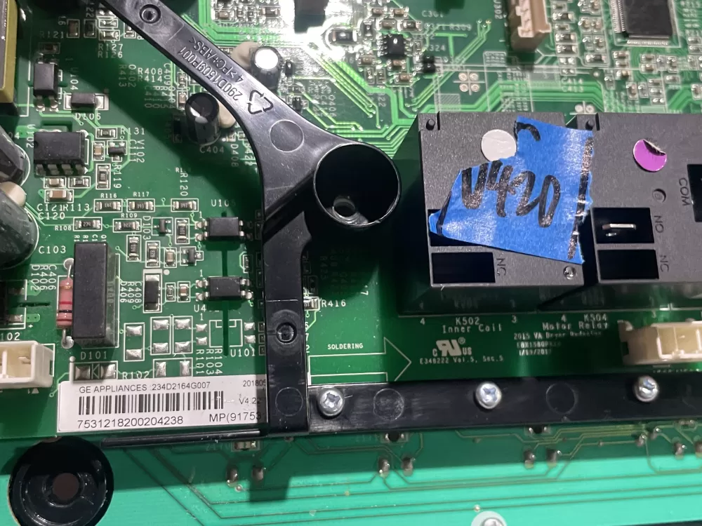 GE Dryer 234D2315G013 Main Control Board AZ140773 | Wmv420