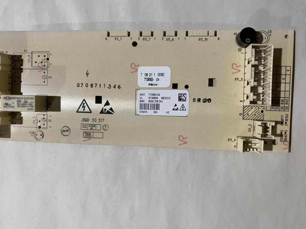 Bosch 713992-05 9000 209 341 5 Dryer Control Board AZ202266 | BK2295