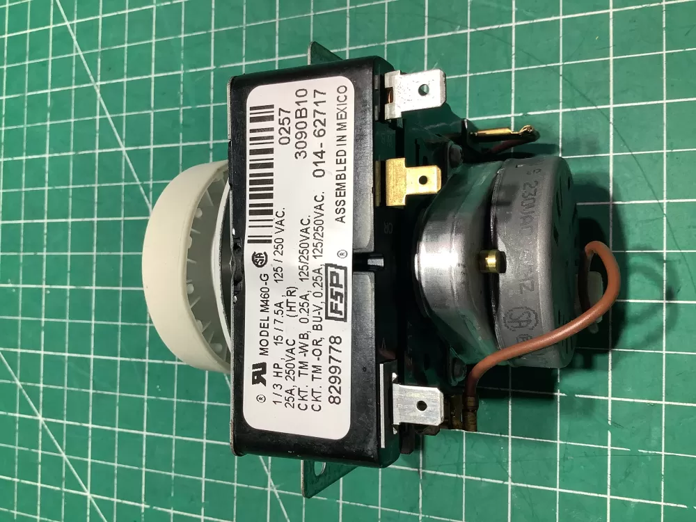 Whirlpool  Kenmore  Inglis  Estate  Amana WP8299778  AP6012586  8299778  909729  PS11745796 Washer Timer