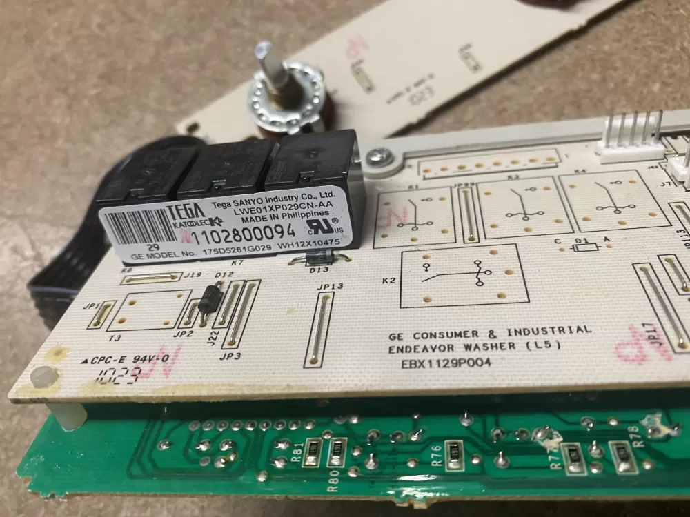 GE 175D5261G029 EBX1129P004 WH12X10475 Washer Control Board AZ1250 | BK859