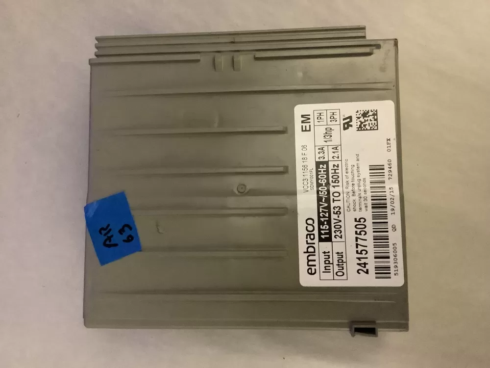 Refrigerator Inverter Board VCC3 1156 QA F 06 241577505 AZ197388 | AR63