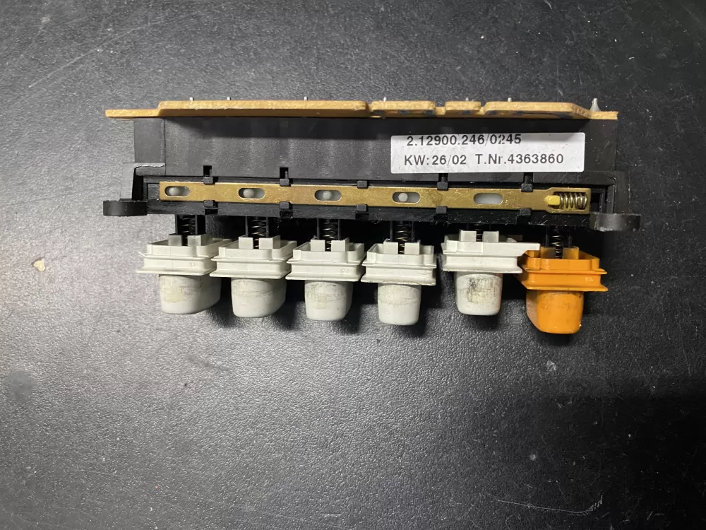 Miele 4363860 Washing Machine Control Board Push Button Switch
