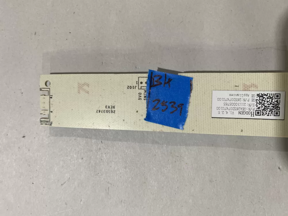 GE 265D3747G100 Dishwasher Control Board AZ155680 | BK2539