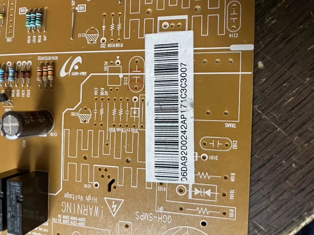 Samsung DA92 00242A Refrigerator Control Board AZ55492 | Wmv502