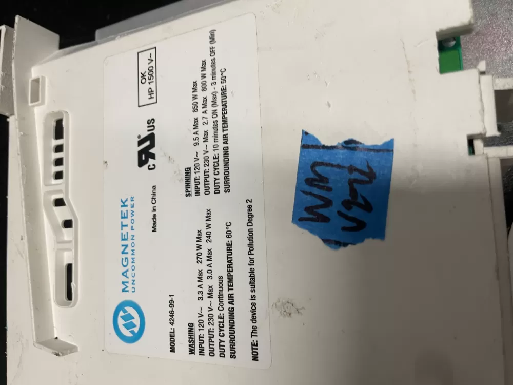 Frigidaire Kenmore Washer Control Board Main 4246-99-1 AZ24621 | WMV292